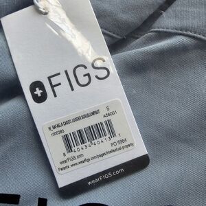 FIGS DUSTY BLUE RAFAELA SCRUB JUMPSUIT.